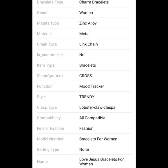 Gold Chain Love Jesus Bracelets For Women Charm - Picture 5 of 7